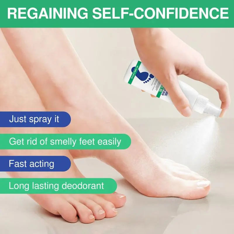 Tea Tree Oil Foot Spray - Plantar Moisturizing Deodorant for Odor Control & Dry Feet Care, Natural Foot Sanitizer with Antifungal Properties,Ximonth Clear Foot Sanitizer Spray,for Foot & Shoe Freshness