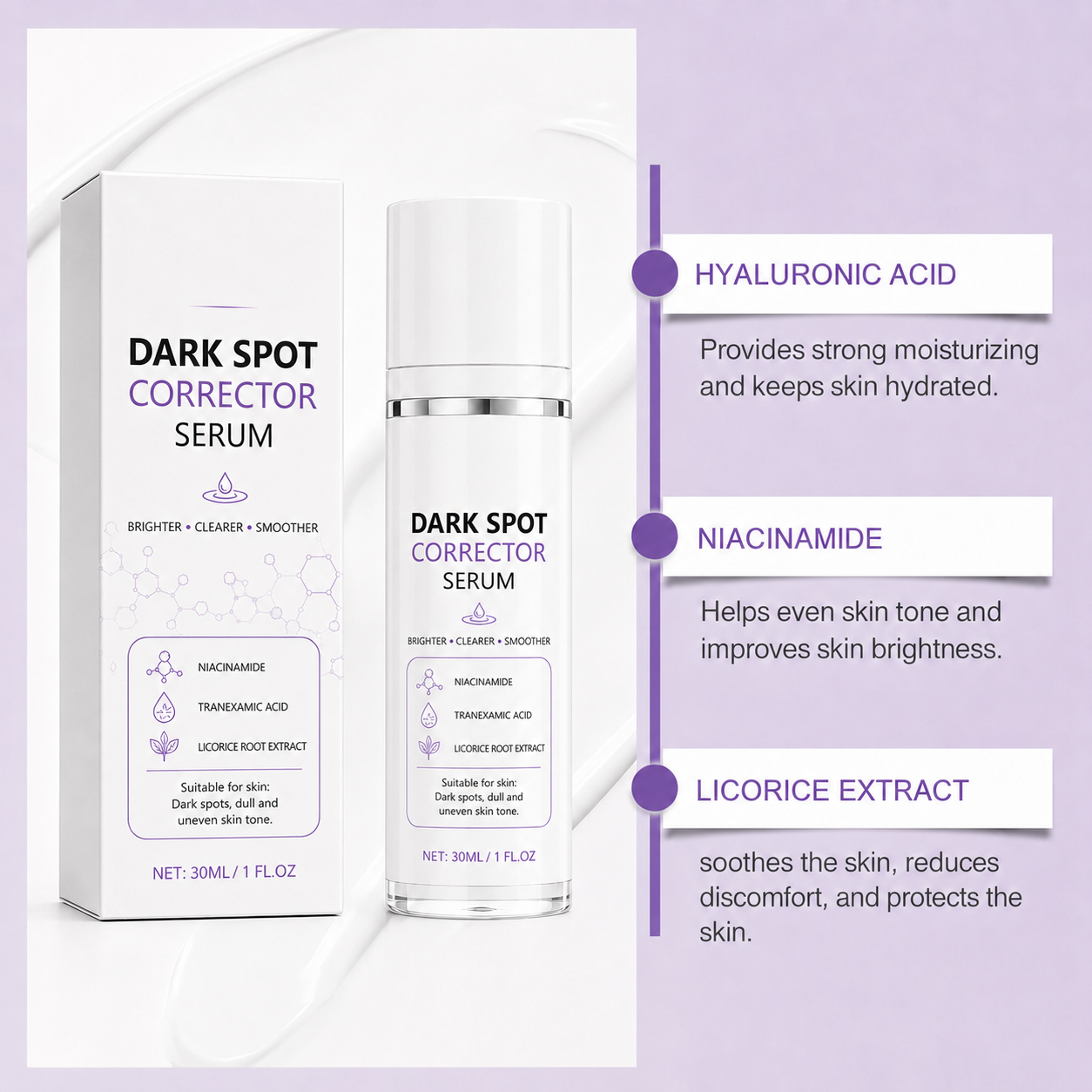 🔥Limited Time Offer🔥Advanced Dark Spot Corrector Serum -Multi-Correction Brightening Formulafor Sun Spots, Age Spots, and Melasma