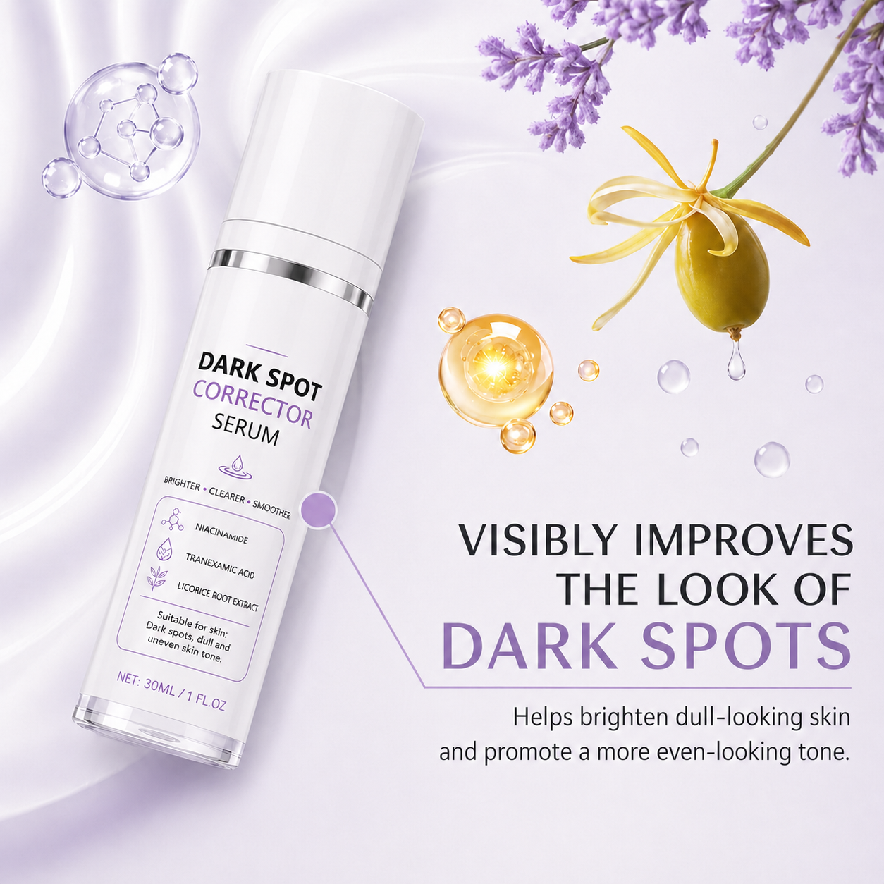 🔥Limited Time Offer🔥Advanced Dark Spot Corrector Serum -Multi-Correction Brightening Formulafor Sun Spots, Age Spots, and Melasma