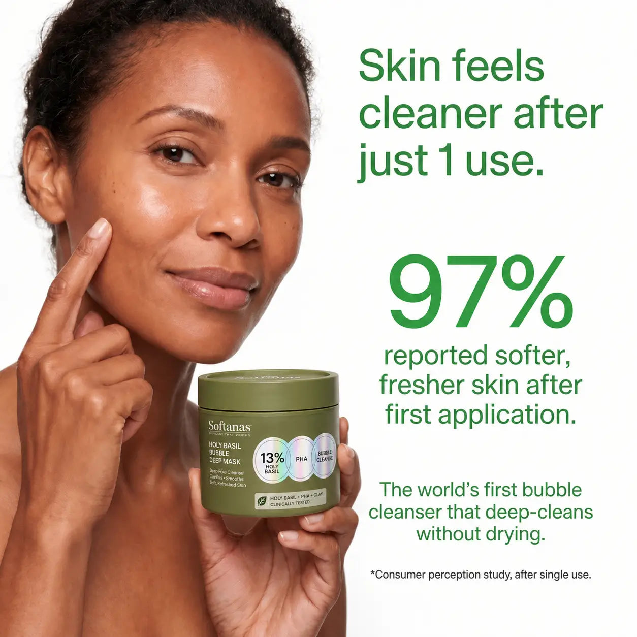 Softanas™ - Holy Basil Bubble Deep Mask