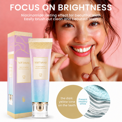 SOFTANAS Triple Fluoride-Free Whitening Niacinamide Toothpaste