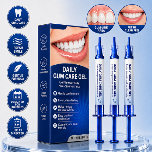 ✨ Daily Gum Care Gel — Infused with Hyaluronic Acid, Coenzyme Q10 & Botanical Extracts | Gentle Gumline Care for a Fresh, Clean Feel 🦷
