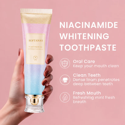 SOFTANAS Triple Fluoride-Free Whitening Niacinamide Toothpaste